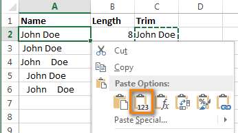 Удаляем лишние пробелы в Excel