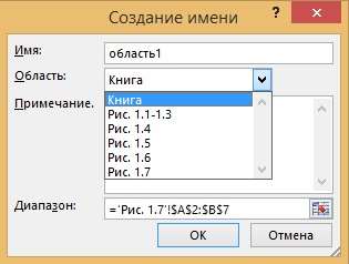 Рис. 1.8. Выбор области действия имени