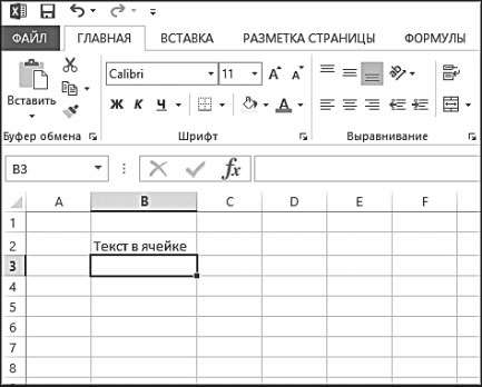 Рис. 5.6. Ячейка с текстом