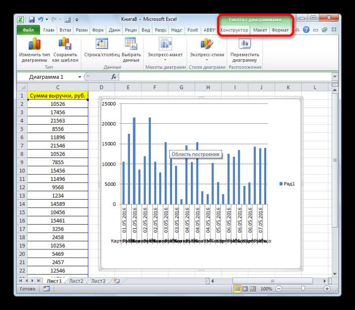 Редактирование гистограммы в Microsoft Excel