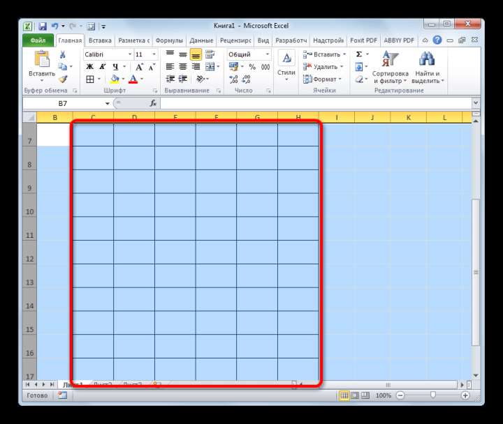 Размер строк изменен в Microsoft Excel