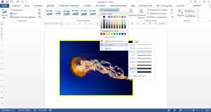 Настройка границ рисунка в Ворде