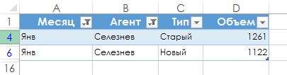 Рис. 116.2. Для подсчета строк, отвечающих нескольким критериям, применяется фильтрация