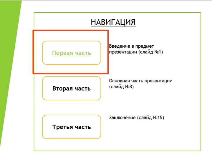 как вставить гиперссылку на слайд