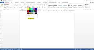Выделение текста в Ворде цветом
