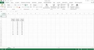 Внесение данных в таблицу Excel