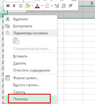 Показать-ячейи-Excel