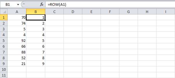 Суммирование n-ой строки в Excel