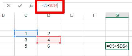 Значок «доллара» позволяет зафиксировать ячейку в Excel