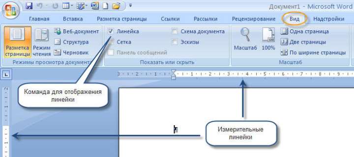 Активация элемента на панели инструментов