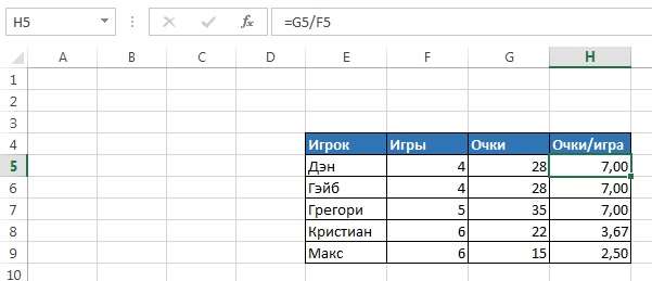 Excel умножить столбец на число