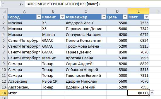 таблицы excel создание