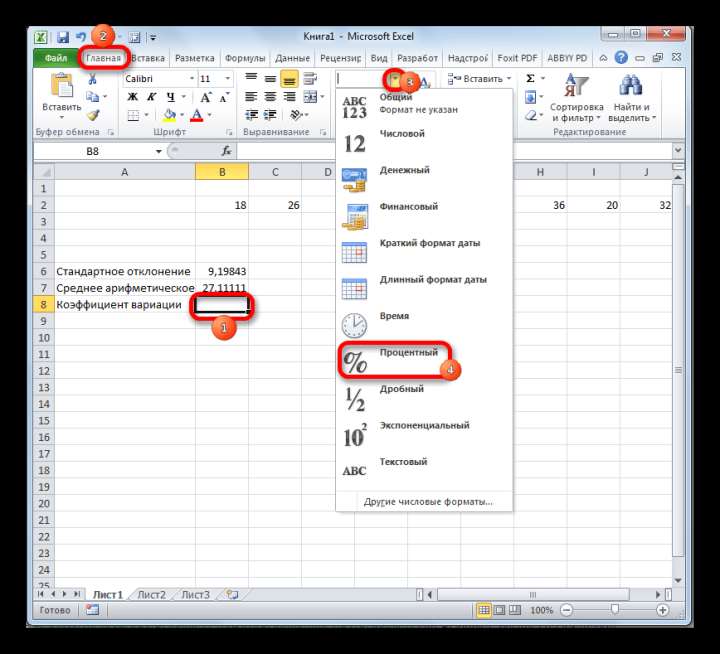 Форматированиае ячейки в Microsoft Excel