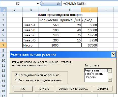 Как сделать анализ в Excel