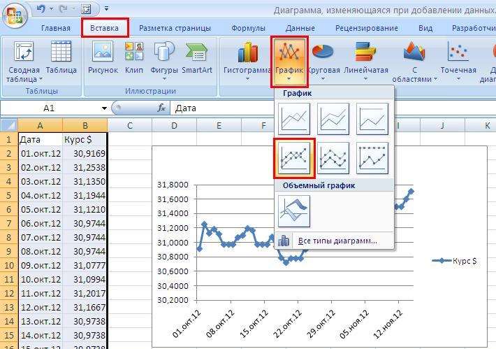 Изменяемое число в Excel