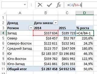 Рис. 5. Просто введите формулу с клавиатуры