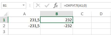 Математические функции Excel